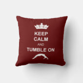 平静を保ち、転落させて下さい クッション (裏面)