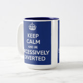 平静を保ち、過度に転換されたジェーンAustenがあって下さい ツートーンマグカップ (正面左)