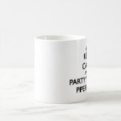 平静を保ち、配管工によってパーティを楽しんで下さい コーヒーマグカップ (中央)