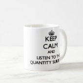 平静を保ち、量検査官に聞いて下さい コーヒーマグカップ (正面右)