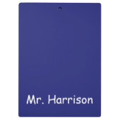 平静を保ち、青くパーソナライズなクリップボードで教えて下さい クリップボード (裏面)