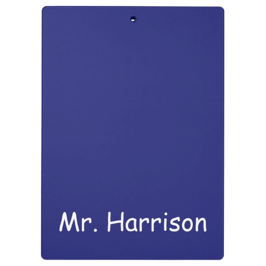 平静を保ち、青くパーソナライズなクリップボードで教えて下さい クリップボード (裏面)