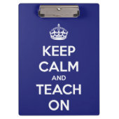 平静を保ち、青くパーソナライズなクリップボードで教えて下さい クリップボード (正面)