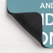 平静を保ち、青で乗って下さい マウスパッド (コーナー)