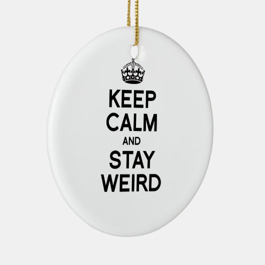 平静を保ち、風変わりにとどまって下さい セラミックオーナメント (右)