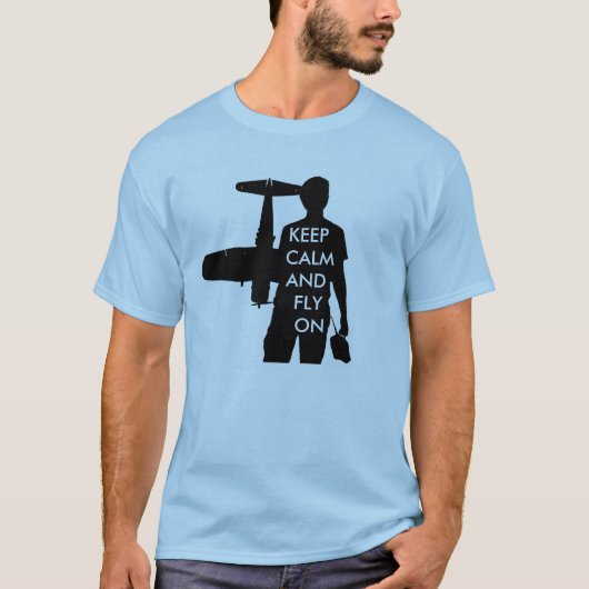 平静を保ち、飛ばして下さい Tシャツ (正面)