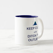 平静を保ち、飛び地の統計量に溝を堀って下さい ツートーンマグカップ (正面右)