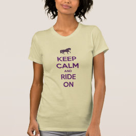 平静を保ち、馬の乗馬で乗って下さい Tシャツ