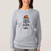 平静を保ち、14erに上って下さい tシャツ (正面)