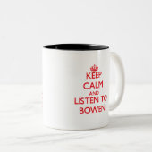 平静を保ち、Bowenに聞いて下さい ツートーンマグカップ (正面右)