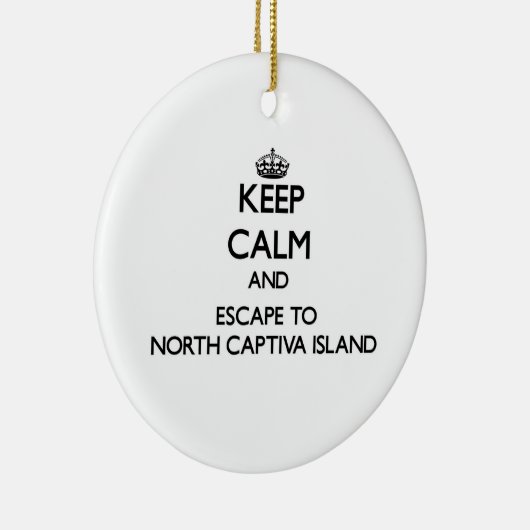 平静を保ち、Captivaの北の島Floriに脱出して下さい セラミックオーナメント (右)