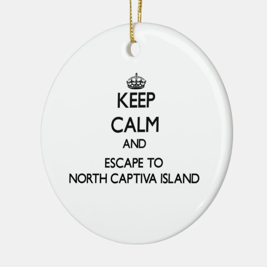 平静を保ち、Captivaの北の島Floriに脱出して下さい セラミックオーナメント (左)