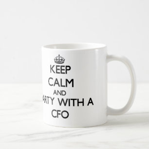 平静を保ち、Cfoとパーティを楽しんで下さい コーヒーマグカップ