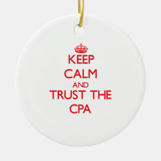 平静を保ち、Cpaを信頼して下さい セラミックオーナメント