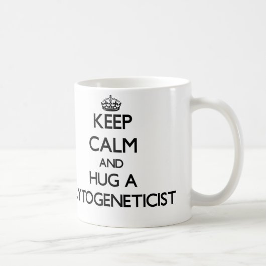 平静を保ち、Cytogeneticistを抱き締めて下さい コーヒーマグカップ (右)