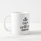 平静を保ち、Duranに聞いて下さい コーヒーマグカップ (左)