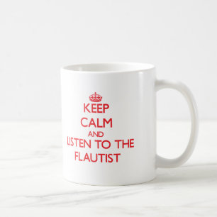 平静を保ち、Flautistに聞いて下さい コーヒーマグカップ
