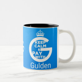 平静を保ち、Guldenと支払って下さい ツートーンマグカップ