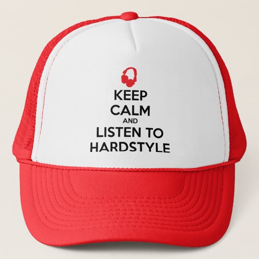 平静を保ち、Hardstyleに聞いて下さい キャップ (正面)