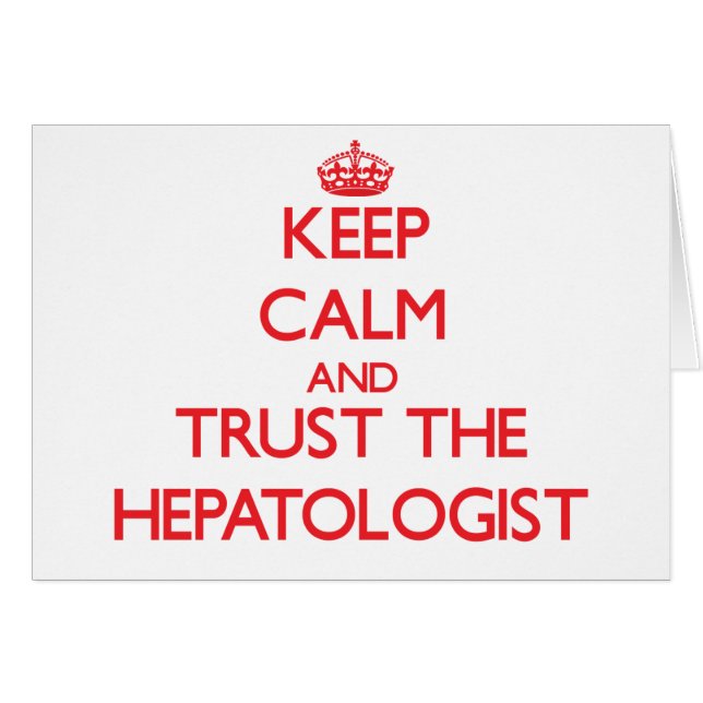 平静を保ち、Hepatologistを信頼して下さい (正面横)