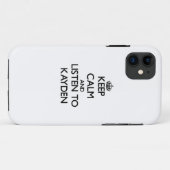 平静を保ち、Kaydenに聞いて下さい Case-Mate iPhoneケース (裏面(横))