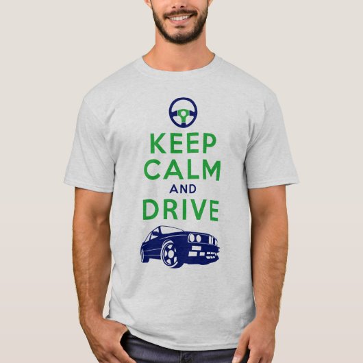 平静を保ち、- M3- /version4を運転して下さい Tシャツ (正面)