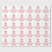 平静を保ち、Mariahとパーティを楽しんで下さい ラッピングペーパー (フラット)