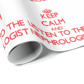 平静を保ち、Nephrologistに聞いて下さい ラッピングペーパー (ロールコーナー)