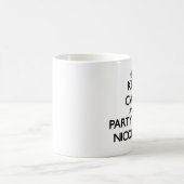平静を保ち、Nicoletteとパーティを楽しんで下さい コーヒーマグカップ (中央)