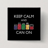 平静を保ち、Pinbackボタンでできて下さい 缶バッジ (正面)