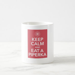 平静を保ち、PIPERKAを食べて下さい コーヒーマグカップ