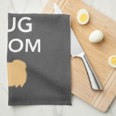 平静を保ち、Pom -タンのかわいいポメラニア犬--を抱き締めて下さい キッチンタオル (四つ折り)