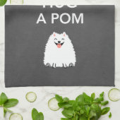 平静を保ち、Pom -ポメラニア犬--を抱き締めて下さい キッチンタオル (折り畳み)