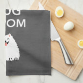 平静を保ち、Pom -ポメラニア犬--を抱き締めて下さい キッチンタオル (四つ折り)