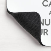 平静を保ち、Puggleのあなたのマウスパッドに寄添って下さい マウスパッド (コーナー)