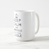 平静を保ち、Puggleのあなたのマグによって寄添って下さい コーヒーマグカップ (正面右)