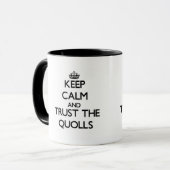 平静を保ち、Quollsを信頼して下さい マグカップ (正面左)
