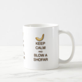 平静を保ち、Shofarのマグを吹いて下さい コーヒーマグカップ