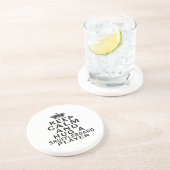 平静を保ち、Shuffleboardプレーヤーを抱き締めて下さい コースター (側面)