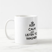 平静を保ち、Wagnerに聞いて下さい コーヒーマグカップ (左)