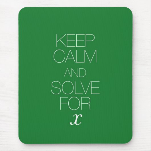 平静を保ち、Xを求めて下さい マウスパッド (正面)