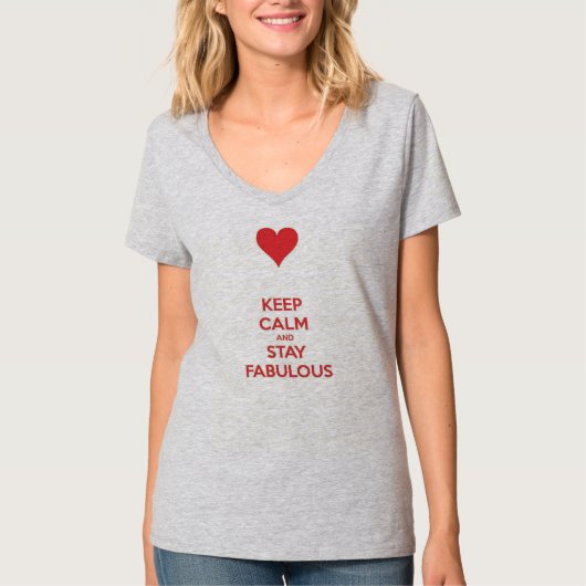 平静を保って下さい及びすばらしくとどまって下さい Tシャツ (正面)