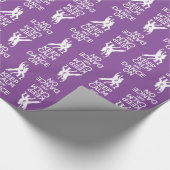 平静を保って下さい及びカスタムな色の包装紙で踊って下さい ラッピングペーパー (角)