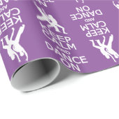 平静を保って下さい及びカスタムな色の包装紙で踊って下さい ラッピングペーパー (ロールコーナー)