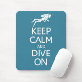 平静を保って下さい及びカスタムな色のmousepadで潜って下さい マウスパッド (マウス)