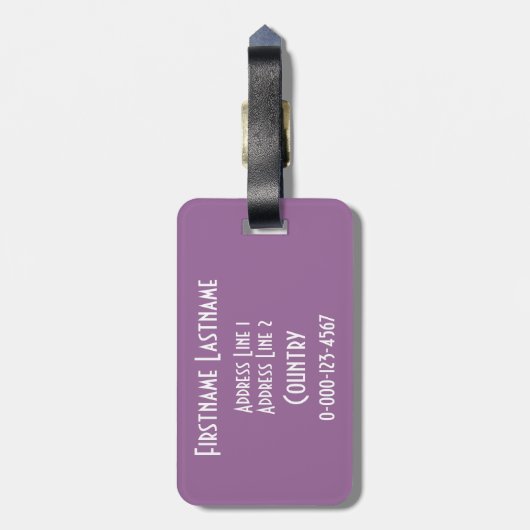 平静を保って下さい及びカスタムな荷物のラベルで歌って下さい ラゲッジタグ (裏面縦)