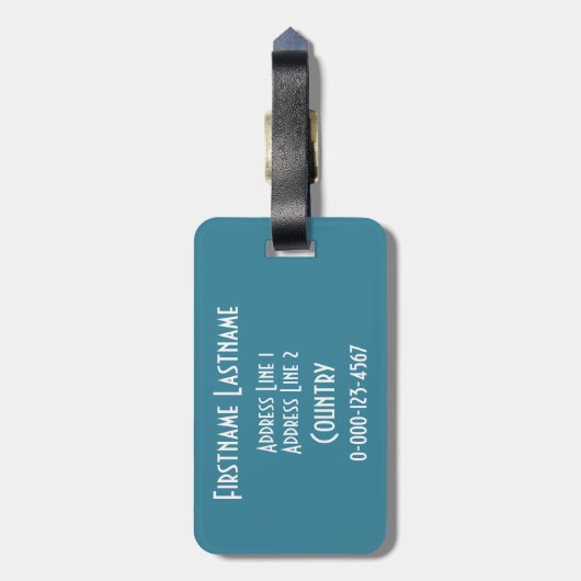 平静を保って下さい及びカスタムな荷物のラベルで潜って下さい ラゲッジタグ (裏面縦)