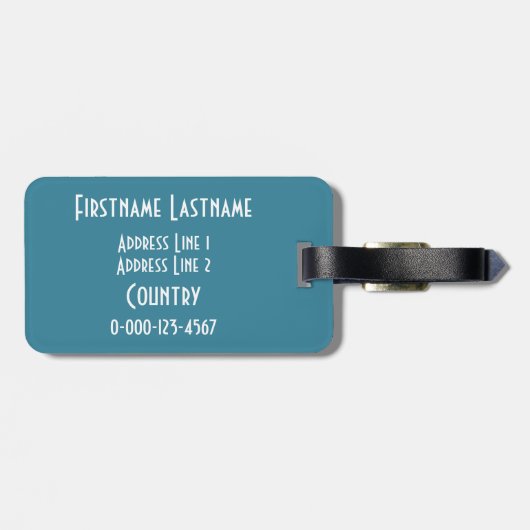 平静を保って下さい及びカスタムな荷物のラベルで潜って下さい ラゲッジタグ (裏面横)