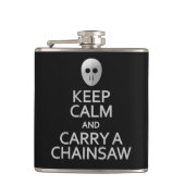 平静を保って下さい及びチェーンソーのカスタムのフラスコを運んで下さい フラスク (正面)