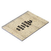 平静を保って下さい及び乗って下さい ノートブック (左側)